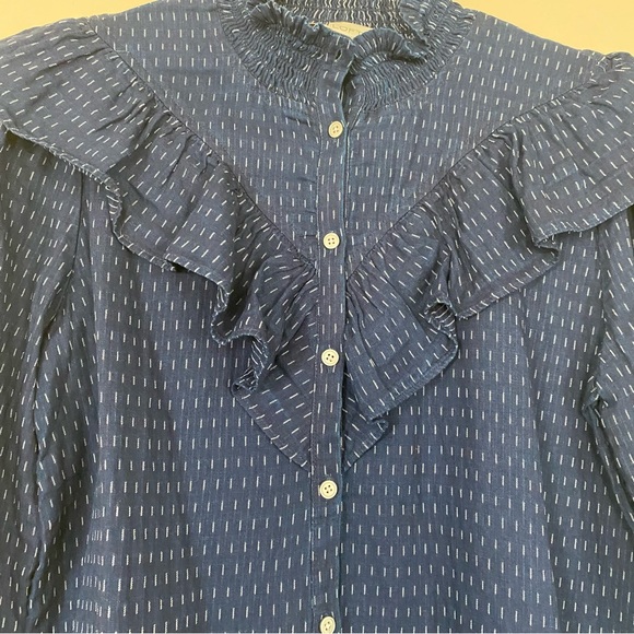 NYLA BOX BLOUSE (NAVY) main image 1